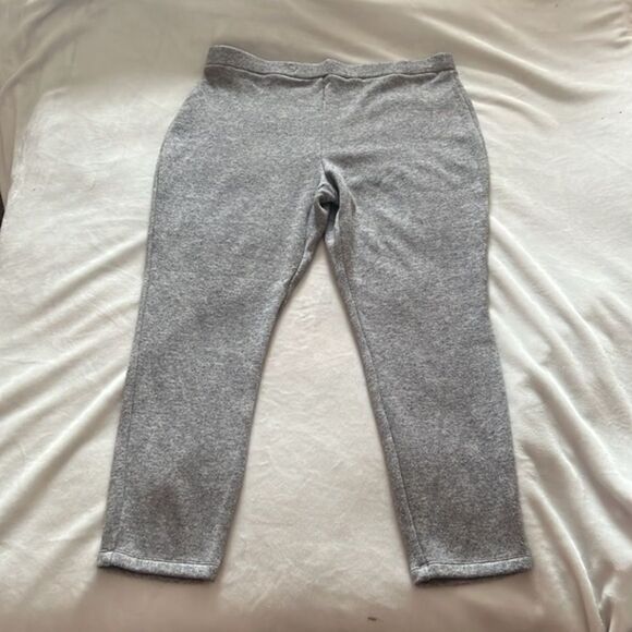 NEW Express Gray High Waisted Knit Kit Pants Size XL - Picture 2 of 13